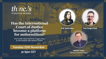 Has the International Court of Justice become a platform for antisemitism? Webinar