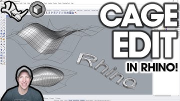 How to Edit Objects in Rhino with a CONTROL CAGE (Cage Edit Tutorial)