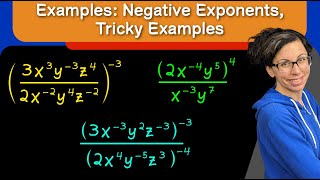 Examples: Negative Exponents, Tricky Examples