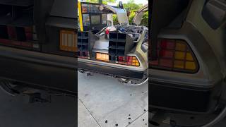 Crazy Delorean Time Machine Parked At Sonic Drive In