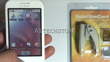 A1TECHSTORE GOOGLE G1 ANDROID UNLOCKED WITH REBEL SIMCARD II
