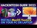 [Hackintosh] Install MacOS Ventura on your Computer or Laptop  - The Eas...