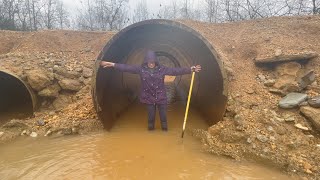 unclogging multiple culverts, low water bridges update. new massive culvert and whirlpools. 12/13/22