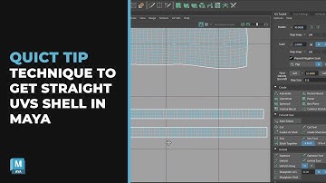 Get STRAIGHT UVS SHELL in Maya with this 1-Minute Hack!