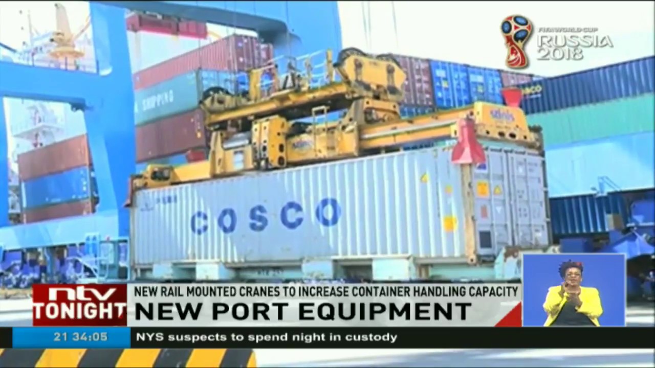 KPA installs new rail mounted cranes at Mombasa port to increase container handling capacity