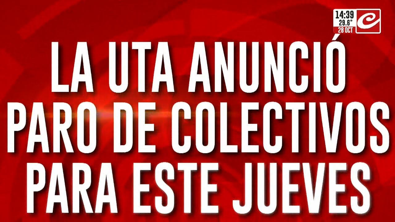 Qué líneas se adhieren al paro de colectivos de la UTA en el AMBA - YouTube