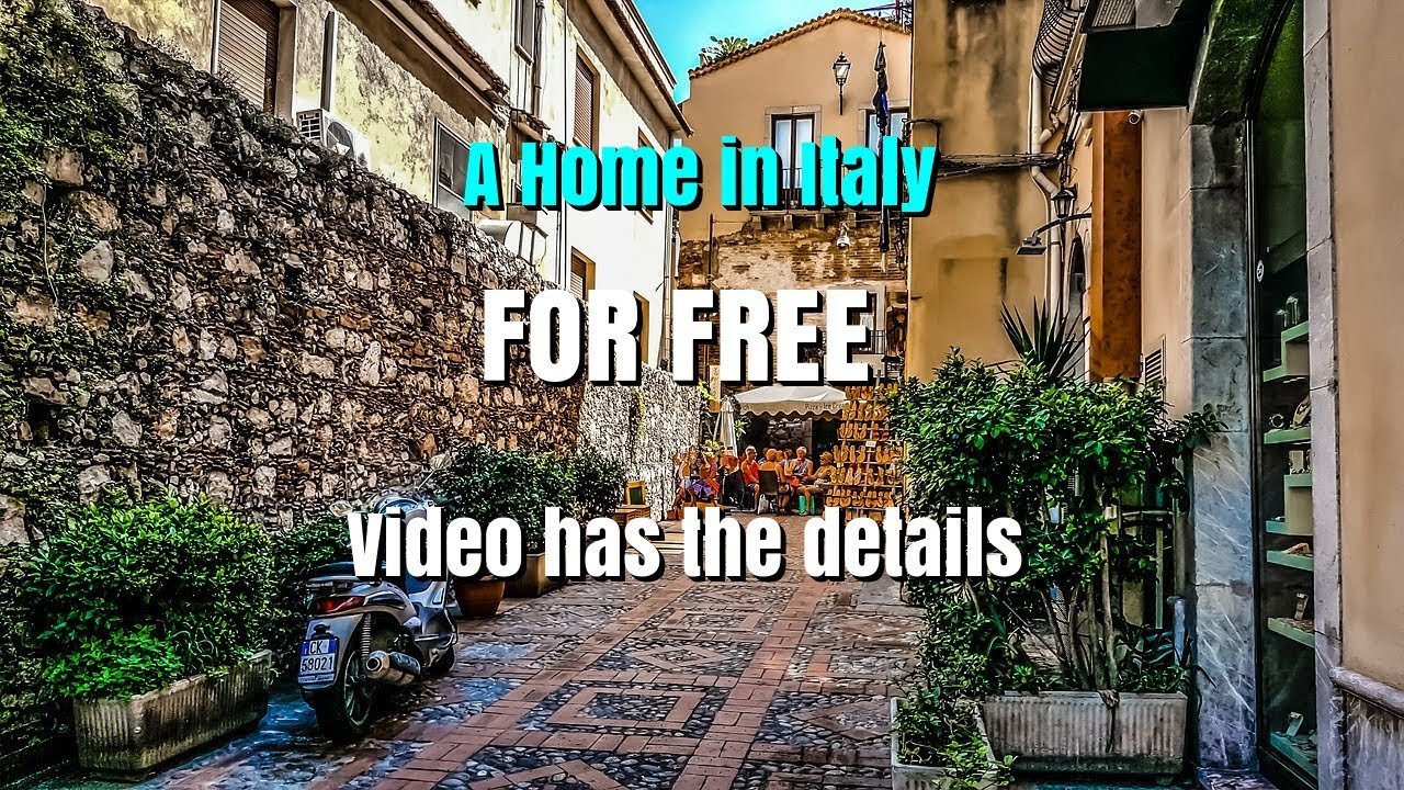 A Free Home In Italy YouTube