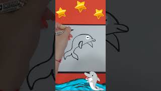 Как нарисовать Дельфина how to draw a dolphin Рисунок дельфин#shorts #sketch #drawing #dolphin #как