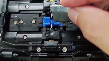 How to clean the V groove for your ribbon fusion splicer?