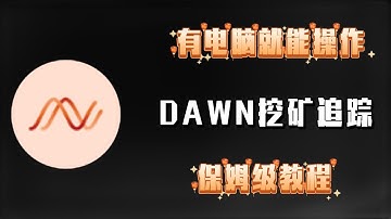 有电脑就能操作———DAWN挖矿追踪，保姆级教程！#加密货币 #数字货币 #项目 #挖矿#教程   #区块链#dawn