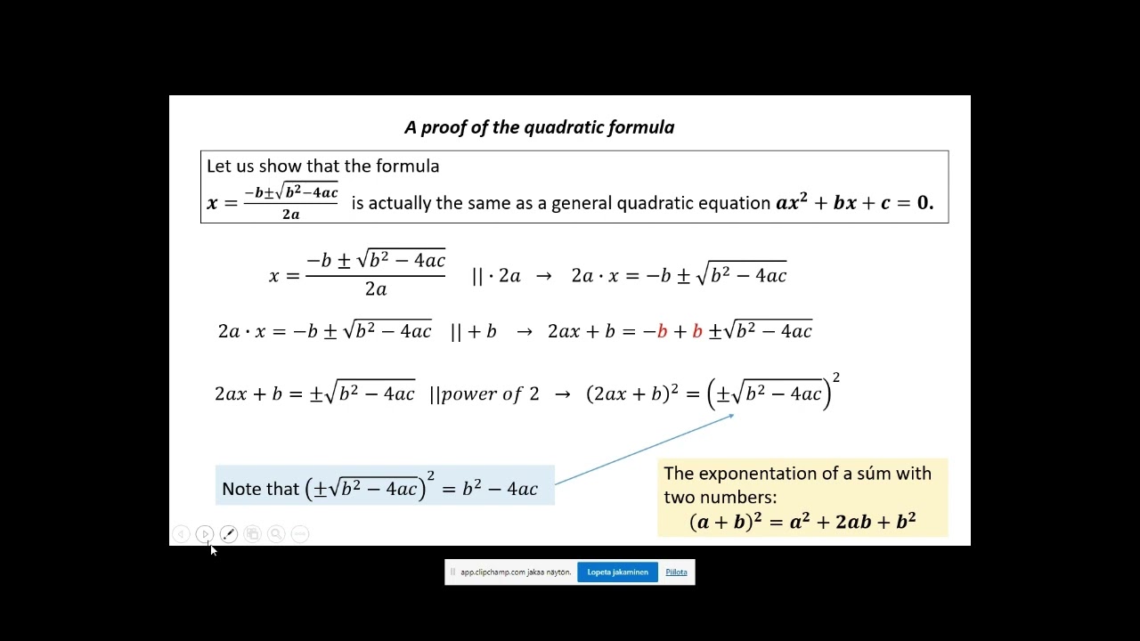 Steps to Solve Quadratic Equations Using the Quadratic Formula