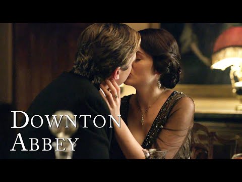 Matthew and Mary's First Kiss | Downton Abbey