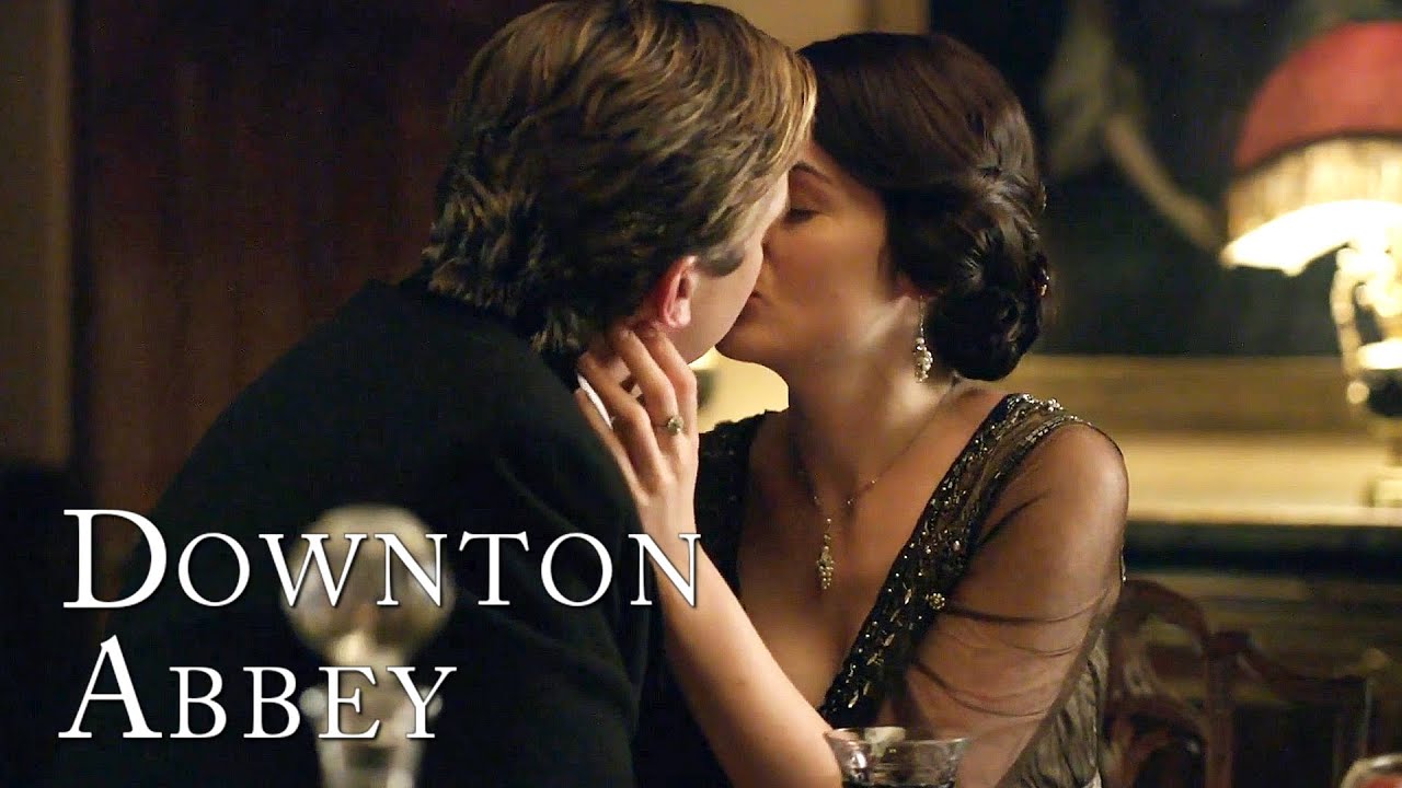 Matthew and Mary's First Kiss Downton Abbey YouTube