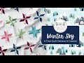 Winter Sky - A FREE Alpine Valley Quilt Pattern & Tutorial from Shelley Cavanna of Cora's Quilts
