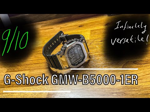 G-Shock: GMW-B5000-1ER Metal Square Watch Review - YouTube