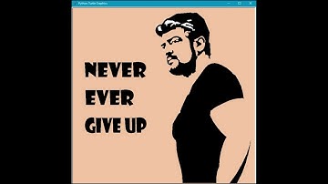 Thala Ajithkumar Drawing in Python 🐢 Graphics