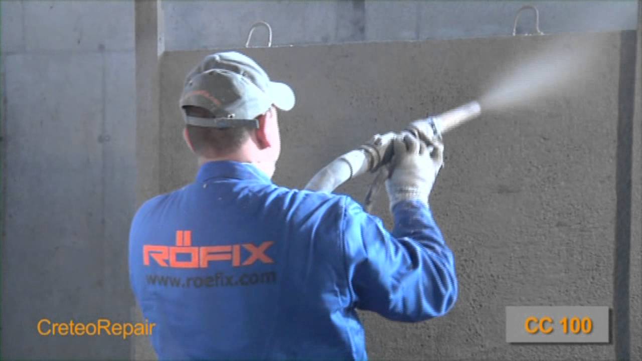 RÖFIX Betoninstandsetzung, Teil 18 von 24, Nasspritzmörtel auftragen