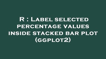 R : Label selected percentage values inside stacked bar plot (ggplot2)