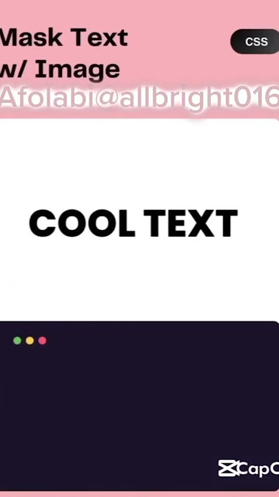 🔰 Mask Text with Image in CSS #coding #html #javascript #frontend #webdesign #webdevelopment