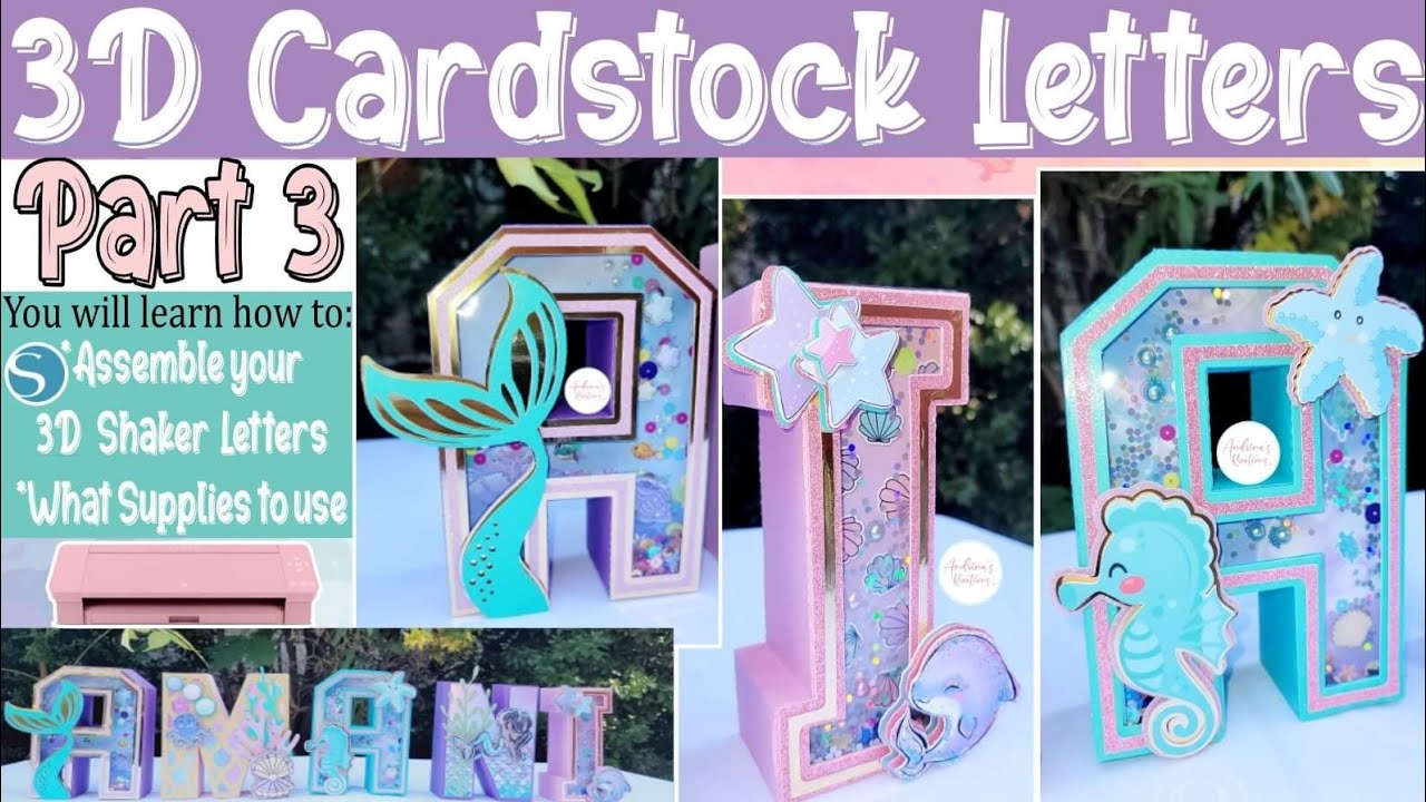 Gamer 3D Letter 6 Premium Cardstock Block Letter Gamer 