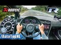 VW Golf R 2019 AKRAPOVIC Autobahn POV TOP SPEED 269km/h by AutoTopNL