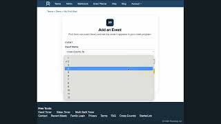 RaceApp.net: Set Up Your First Cross Country Meet