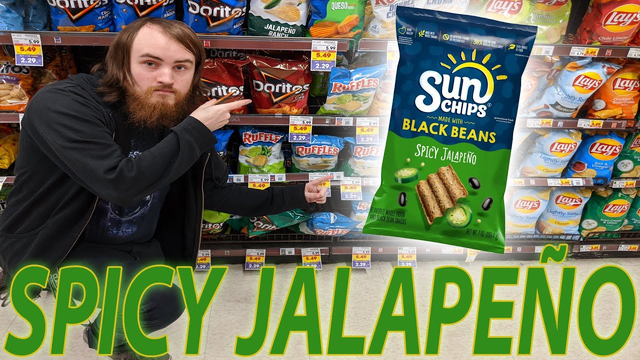 SUN CHIPS MADE WITH BLACK BEANS SPICY JALAPEÑO FLAVORED CHIPS REVIEW ...
