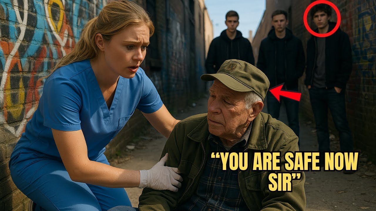 She Lost her job saving old Veteran from teenage assault, 24hrs later 250 marines pulled up at her