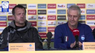 Velasco y Luis Amado representaron a Movistar Inter en los actos previos al torneo