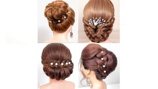 4 Easy Braided Hairstyle. Party hairstyle. Hairstyles For Girls With Medium &amp; Long Hair.