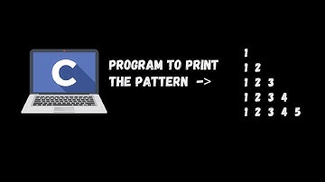 Program to print number pattern  | C Programming | For Loops in C