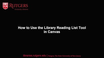 How To Import the Library Tutorials into Canvas