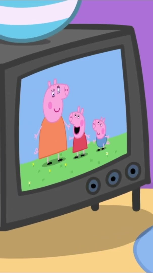 Peppa is on TV #PeppaPig #Shorts