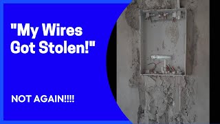 Building In Ghana | Electrical Wire Theft - Again | Secure Your Project Site #Electricals #Thieves