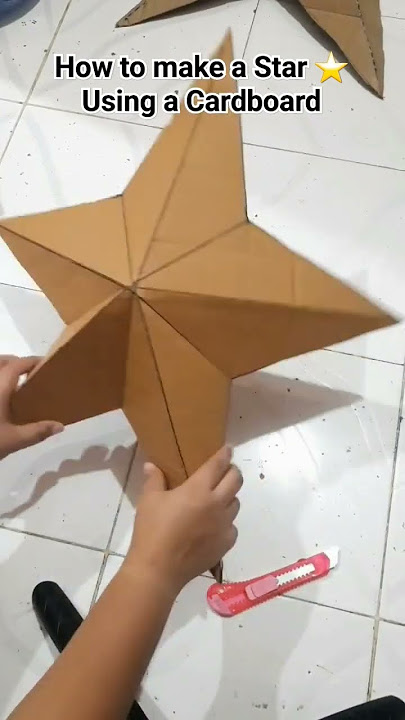 How to make a Star using Cardboard #howto #star #howtomake #trending #diy #beautiful #shorts #crafts