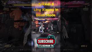 Beast Mode Activated After God of Destruction 💥 Ling Xiaoyu Goes Crazy! | Tekken 8 #shorts