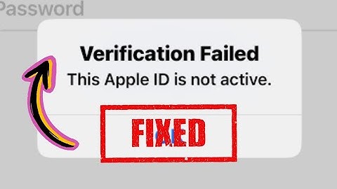 How To Fix Verification Failed This Apple iD Is Not Active iOS 17 Latest 2024