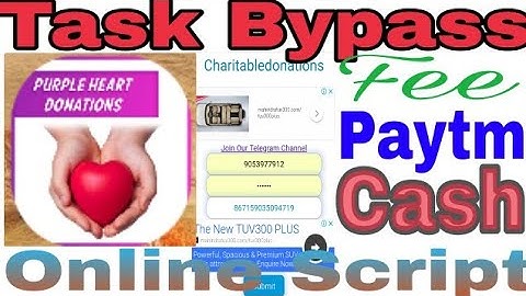 ONLINE SCRIPT Purpal Heart Donation App ka Task Bypass Unlimited Trick to Hindi Online Cash