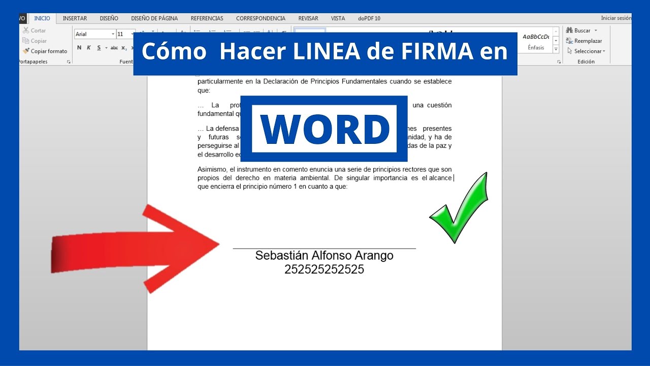 Hacer Lineas En Word Cómo Hacer LINEA de FIRMA en WORD ✓ - YouTube