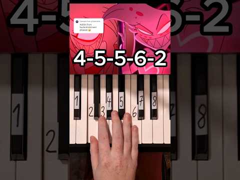 Addict A Hazbin Hotel Song Piano Tutorial shorts