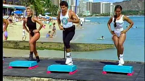 Step Aerobics with Gilad Janklowicz | Clip from 60 Min Step Routine on Waikiki Beach