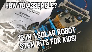 12 in 1 Solar Robot Assembly and Introduction - STEM Educational for KIDS
