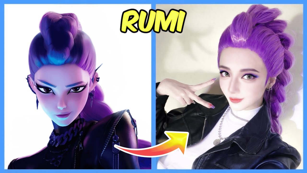 KPOP Demon Hunters in Real Life TikTok Version~🎵Guess KPOP Demon Hunters Characters By Song💃🔥