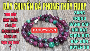 Dây Chuyền Đá Phong Thủy Ruby Nam Phi - Sang Trọng Tinh Tế - Đẳng Cấp Thời Thượng - Đá Quý VIP