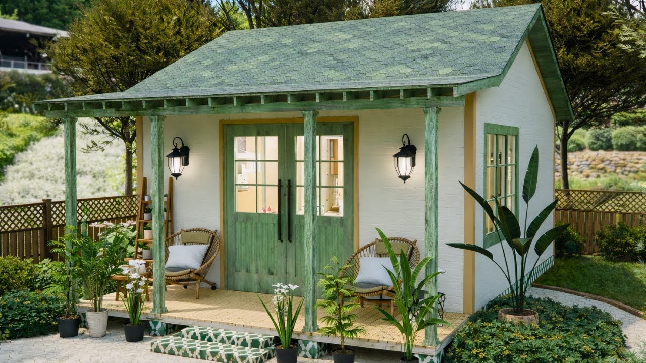16x23 ft (5x7 m) Cozy Cottage House | Smart Small Home Design