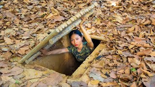 : Girl Live Off Grid, Built World Most Secret Underground Bunker Shelter to Stay in the Wild