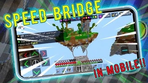 How To Speed Bridge In Minecraft Pe Mobile!!|Fastest Way To Bridge
