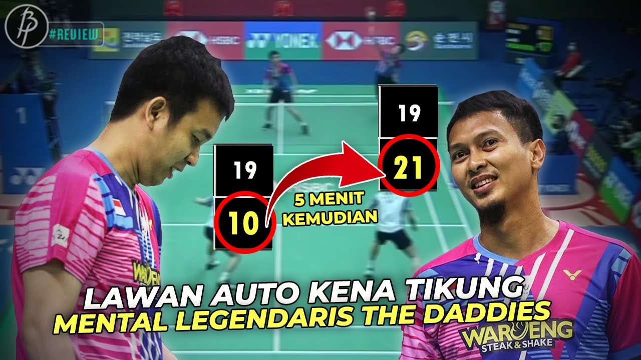 EPIC COMEBACK THE DADDIES..!!! Ketika Lawan 100% Yakin Menang, Ahsan Hendra Hadiahkan Tikungan Maut