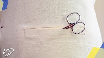 SINGLE WELT POCKET TUTORIAL  | KIM DAVE