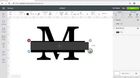 Splitting a Letter in Cricut Design Space